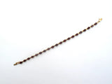 Garnet Tennis Bracelet 10K Yellow Gold Vintage - The Jewelry Lady's Store