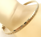 10K Gold Flexible Bangle Bracelet Vintage - The Jewelry Lady's Store