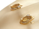 10K Gold Citrine & Diamond Earrings - The Jewelry Lady's Store