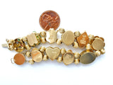 10K 14K Gold Gemstone Slide Bracelet Vintage - The Jewelry Lady's Store
