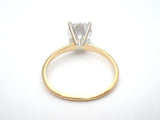 14K Gold Ring With 2.5 Ct Cubic Zirconia Size 9 - The Jewelry Lady's Store