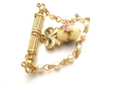 1928 Co Rose & Pearl Brooch Vintage - The Jewelry Lady's Store