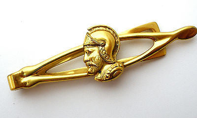 Vintage National Rifle Association NRA Tie Bar Clip gold tone and