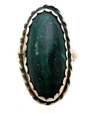 Sterling Silver Green Malachite Gemstone Ring Size 5 - The Jewelry Lady's Store