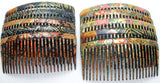 5 Pair of Floral Hair Combs - The Jewelry Lady's Store