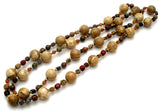 Agate Jasper & Carnelian Bead Necklace 34" - The Jewelry Lady's Store