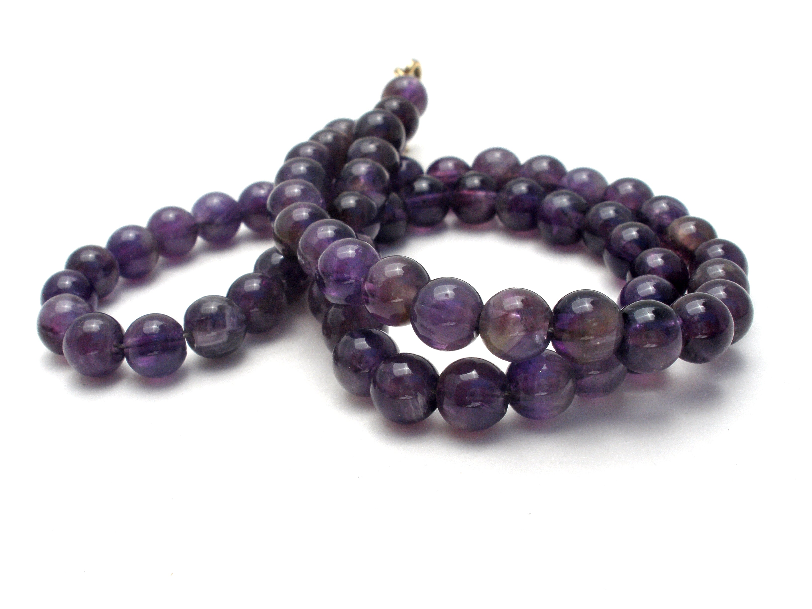 Wholesale A 100% Natural Purple Amethysts Crystal Stone Beads For Jewelry  Making DIY Bracelet Necklace 4/6/8/10/12mm Strand 15
