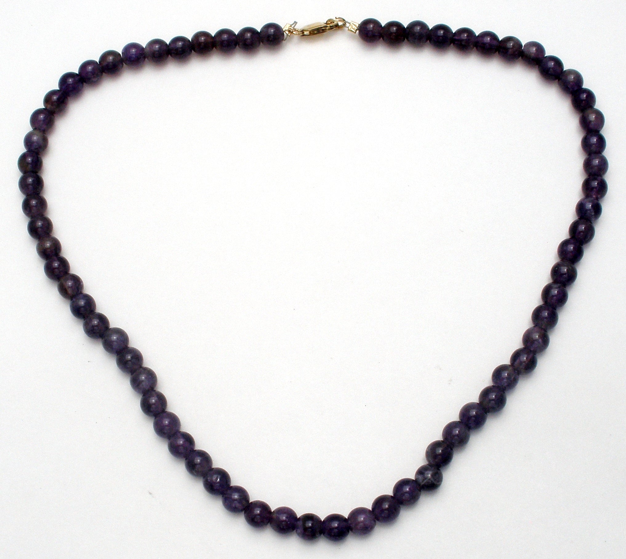 A 47.5” Genuine 6 MM Amethyst Bead Necklace – Exeter Jewelers