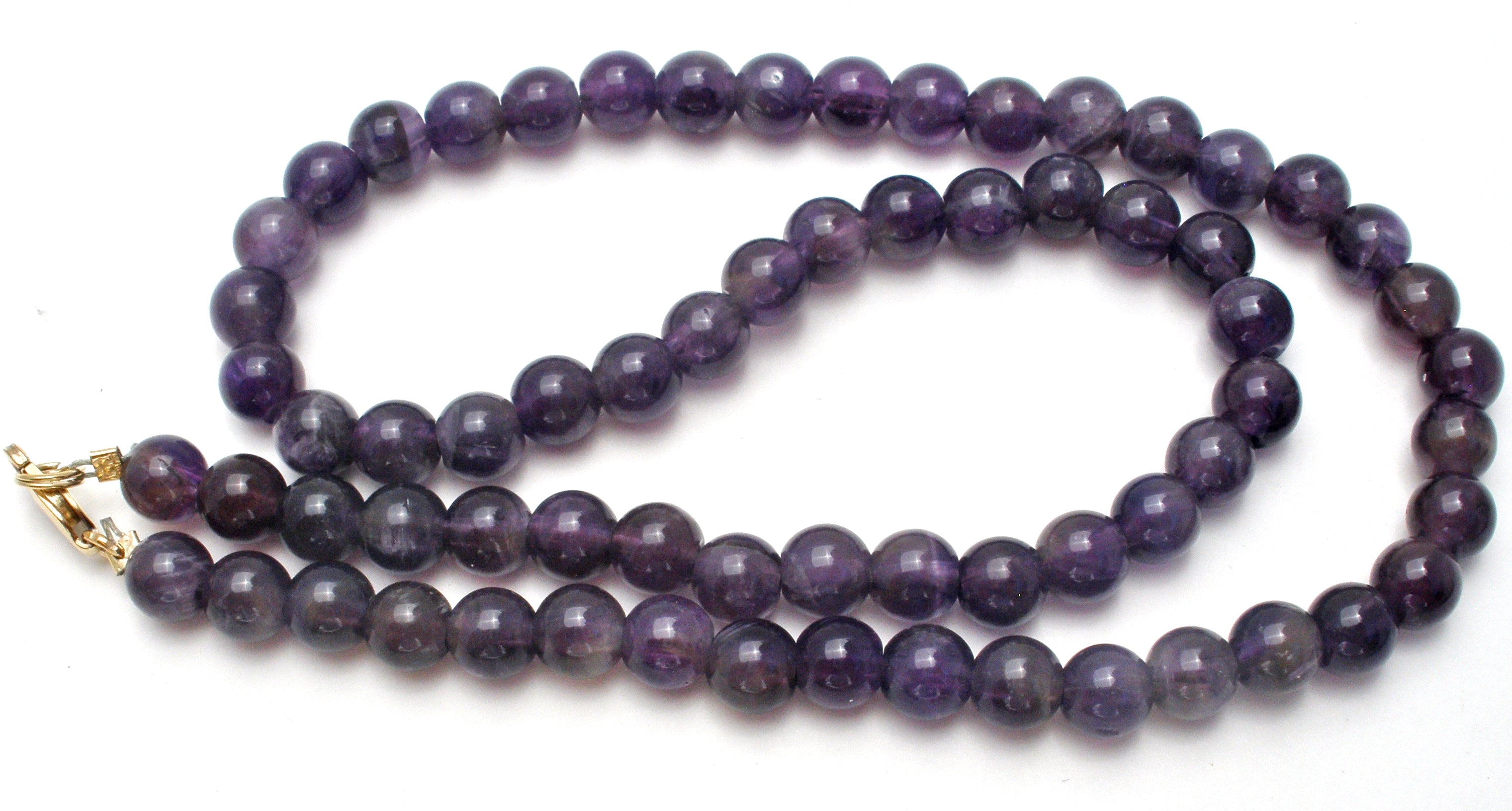 Amethyst Bead Necklace 15.5 Vintage 14K G.F. – The Jewelry Lady's Store