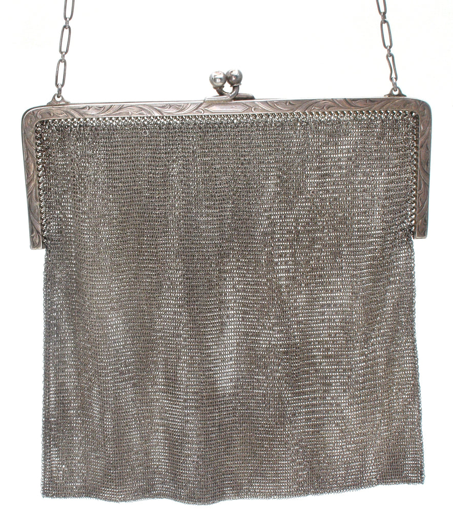 Buy quality 925 pure silver ladies purse with handle in fine nakashii  po-164-03 in New Delhi