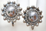 Art Deco Sterling Silver Screwback Earrings - The Jewelry Lady's Store