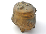 Art Nouveau Small Gold Jewelry Casket Box - The Jewelry Lady's Store