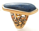 Barse Bronze Lapis Lazuli Ring Size 6 - The Jewelry Lady's Store