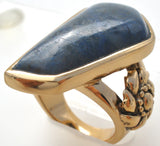 Barse Bronze Lapis Lazuli Ring Size 6 - The Jewelry Lady's Store