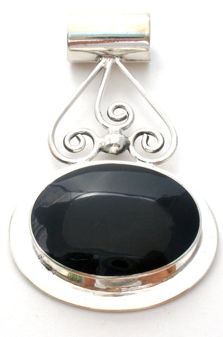 Black Onyx 925 Pendant by Talleres Lagunas