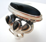 Black Onyx Sterling Silver Ring Carolyn Pollack Relios - The Jewelry Lady's Store
