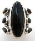 Black Onyx Sterling Silver Ring Carolyn Pollack Relios - The Jewelry Lady's Store