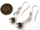 Dangle Pearl Earrings in Sterling Silver - The Jewelry Lady's Store