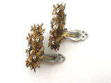DeMario Pearl Flower Earrings Vintage - The Jewelry Lady's Store