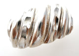 Diamond Cut Dome Ring Sterling Silver 6 - The Jewelry Lady's Store