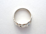 Diamond Cut Dome Ring Sterling Silver 6 - The Jewelry Lady's Store