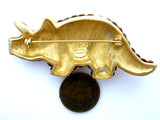 Dinosaur Rhinestone Brooch Pin by Craft - The Jewelry Lady's Store