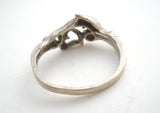 Dolphin Heart Ring In Sterling Silver Size 8 - The Jewelry Lady's Store