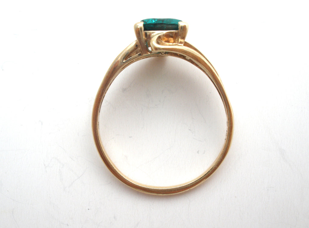 Claddagh Ring - 10k Gold Emerald Ladies Irish Ring at IrishShop.com |  IJTJ00104