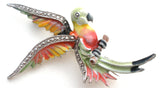 Enamel Bird in Flight Bird Brooch Pin Vintage - The Jewelry Lady's Store