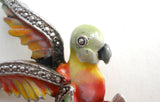 Enamel Bird in Flight Bird Brooch Pin Vintage - The Jewelry Lady's Store