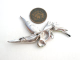 Enamel Bird in Flight Bird Brooch Pin Vintage - The Jewelry Lady's Store