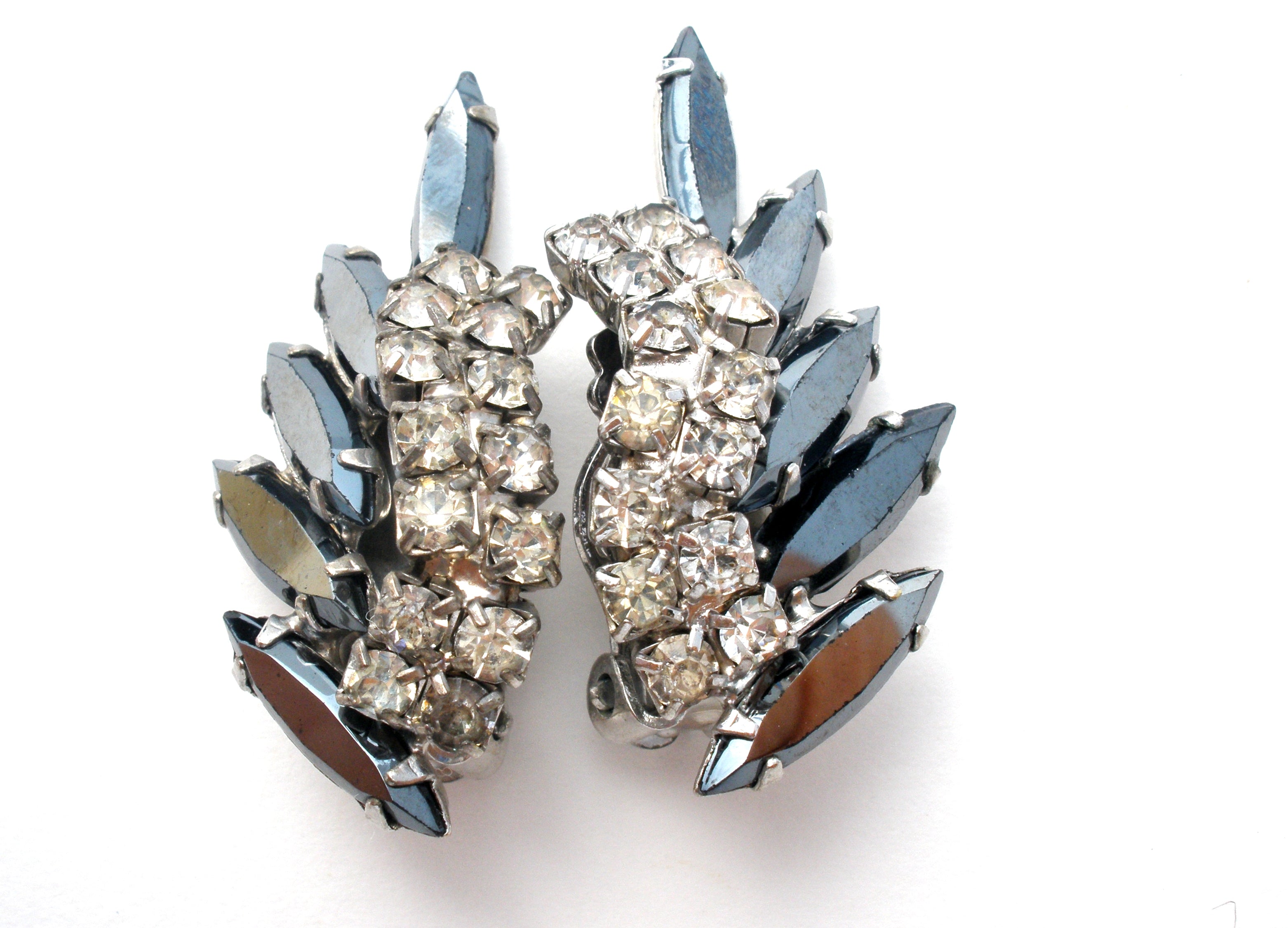 Gray & Clear Rhinestone Brooch Pin Vintage – The Jewelry Lady's Store