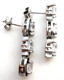 Giuseppe Perez Earrings Sterling Silver Zircon - The Jewelry Lady's Store