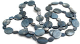 Blue Mother Of Pearl Necklace 60" Jess David - The Jewelry Lady's Store