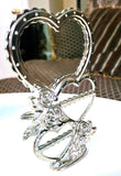 Heart & Mirror Earrings Tree Holder Vintage - The Jewelry Lady's Store