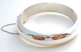 High Polished Sterling Silver Bangle Bracelet - The Jewelry Lady's Store