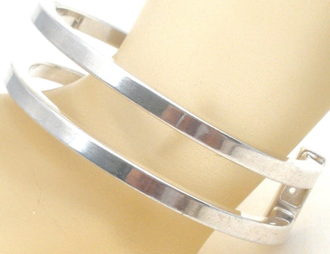 Italian Sterling Silver Cuff Bracelet Han