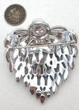 Jomaz Rhinestone & Pearl Strawberry Brooch Vintage Pin - The Jewelry Lady's Store