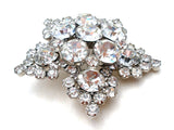 Juliana Clear Rhinestone Star Brooch Pin Vintage - The Jewelry Lady's Store