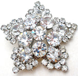 Juliana Clear Rhinestone Star Brooch Pin Vintage - The Jewelry Lady's Store