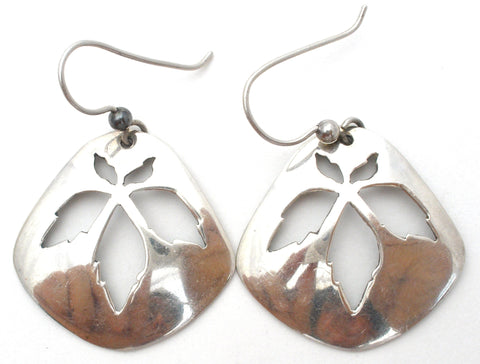 Kabana Sterling Silver Leaf Dangle Earrings