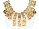 Kenneth Jay Lane Gold Tone Bib Necklace - The Jewelry Lady's Store