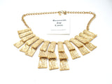 Kenneth Jay Lane Gold Tone Bib Necklace - The Jewelry Lady's Store