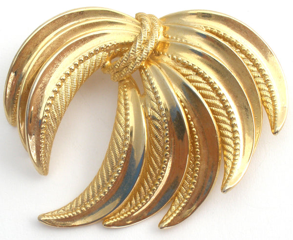 Kramer Gold Tone Brooch Pin Vintage – The Jewelry Lady's Store