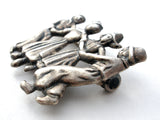 Lang Sterling Silver Brooch with Children Dancing - The Jewelry Lady's Store