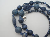 Lee Sands Blue Sodalite Bead Necklace 22" - The Jewelry Lady's Store