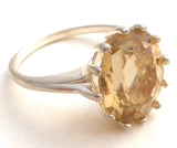 Lemon Quartz Sterling Silver Ring Size 7 - The Jewelry Lady's Store