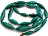 Malachite Bead Necklace 18" Long Vintage - The Jewelry Lady's Store