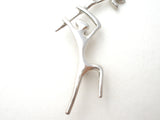Man Holding Tree Branch Brooch Pin 925 Vintage - The Jewelry Lady's Store