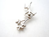 Man Holding Tree Branch Brooch Pin 925 Vintage - The Jewelry Lady's Store